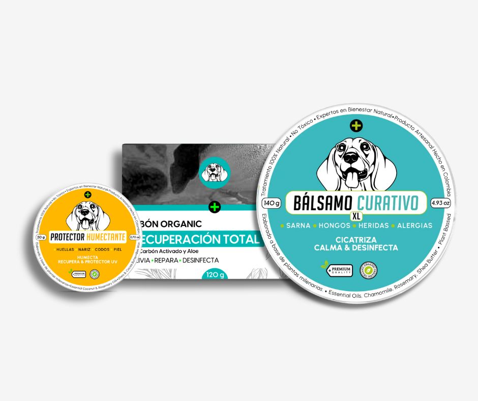 Kit Organic Love XL (Bálsamo + Jabón de recuperación + Protector humectante + Spray Anti picazón)